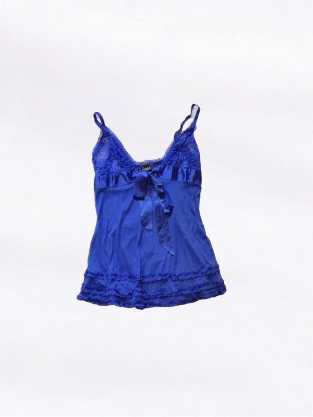 frederick’s of hollywood ⋆ ruffle mesh cami